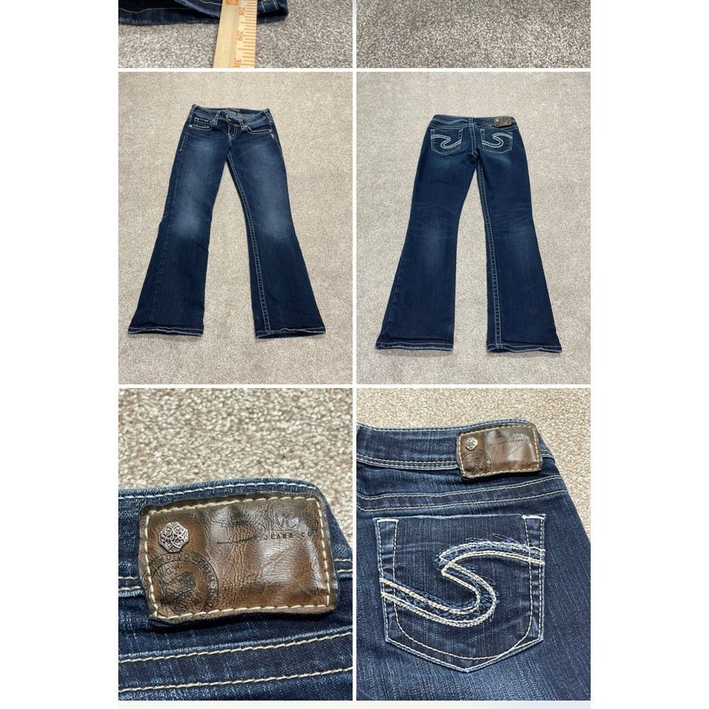Silver Tuesday bootcut jeans womens sz 26x31 western glove works blue jeans Y2K